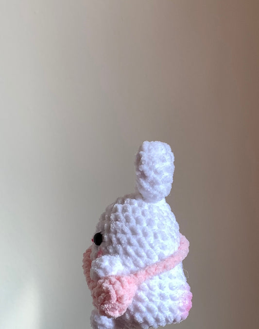 Bunny With Side Bag Plushie Keychain