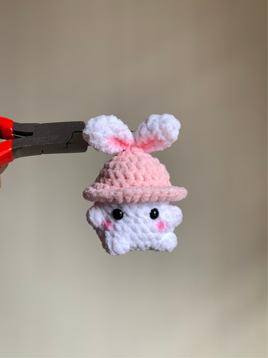 Little Bunny Mushroom Plushie Keychain