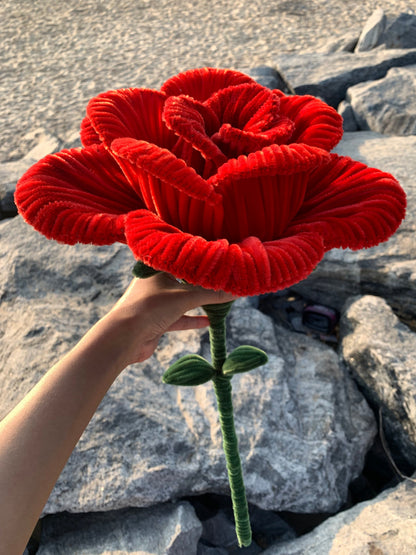 The Classic Love Bloom | Giant Pipe Cleaner Rose
