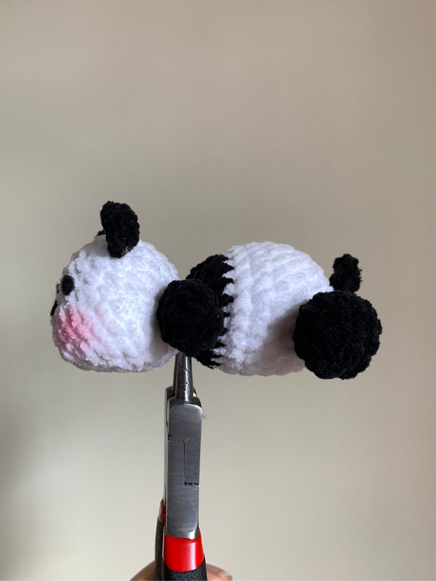 Sleeping Panda Plushie Desk Decor