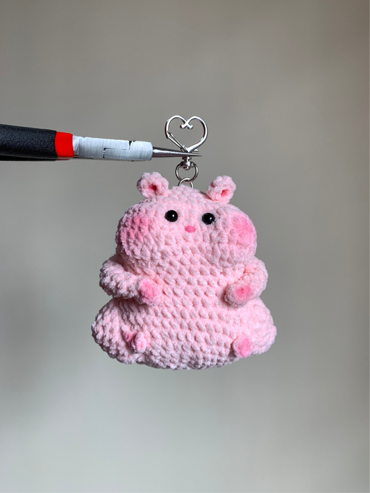 Chubby Hamster Plushie Keychain