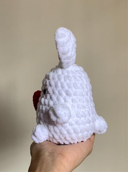 Mochi Bunny With Heart Plushie
