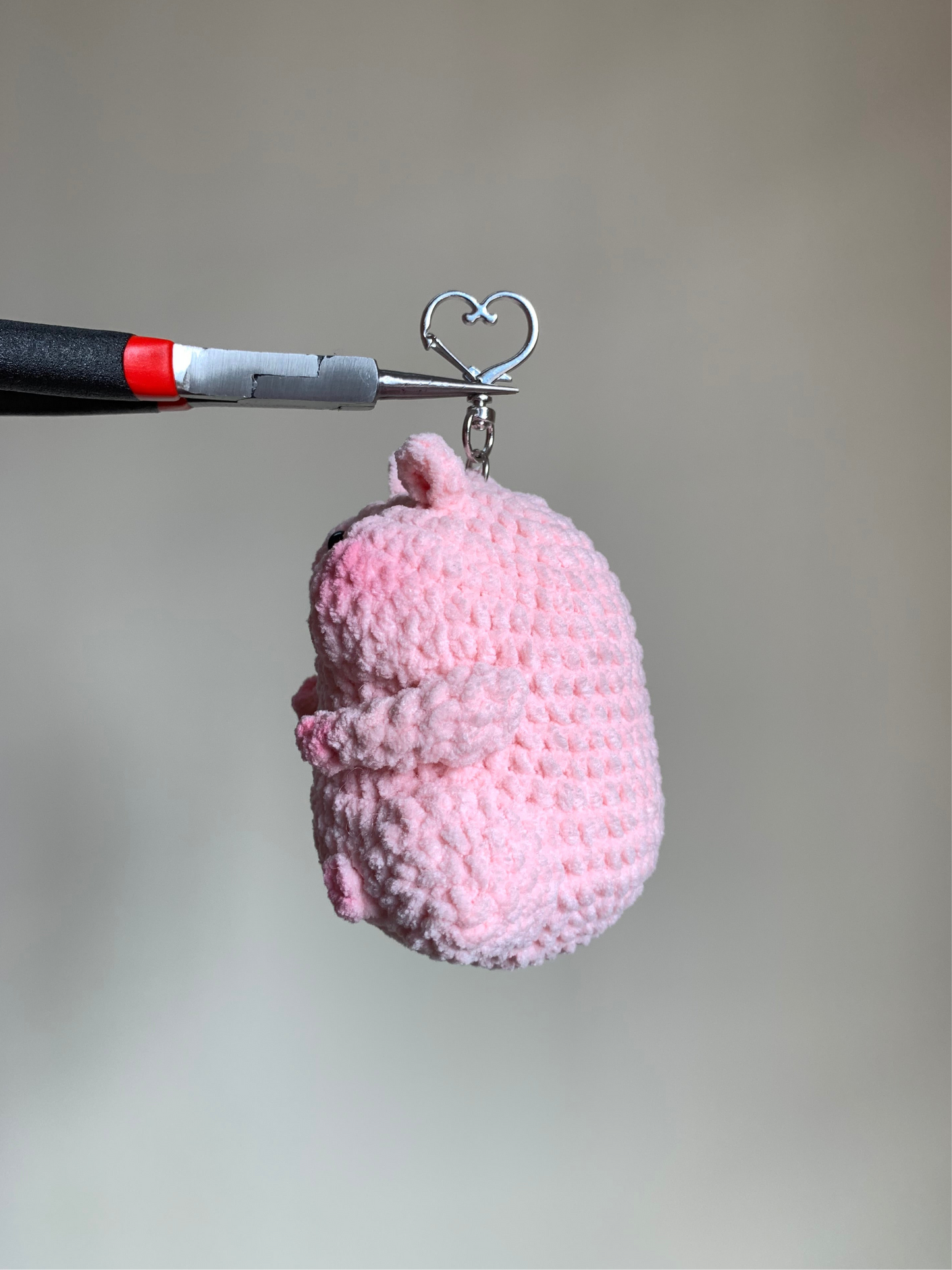 Chubby Hamster Plushie Keychain