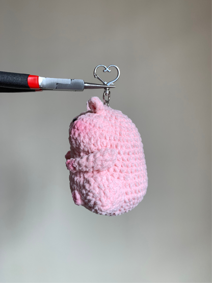 Chubby Hamster Plushie Keychain