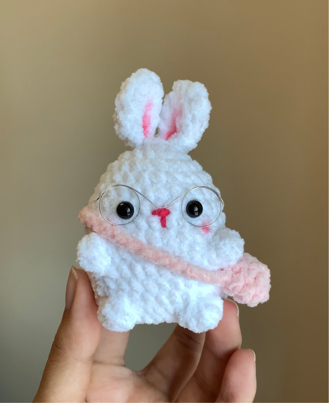 Chashmish Bunny With Side Bag Plushie Keychain