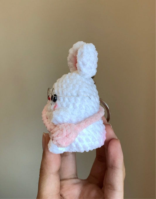 Chashmish Bunny With Side Bag Plushie Keychain