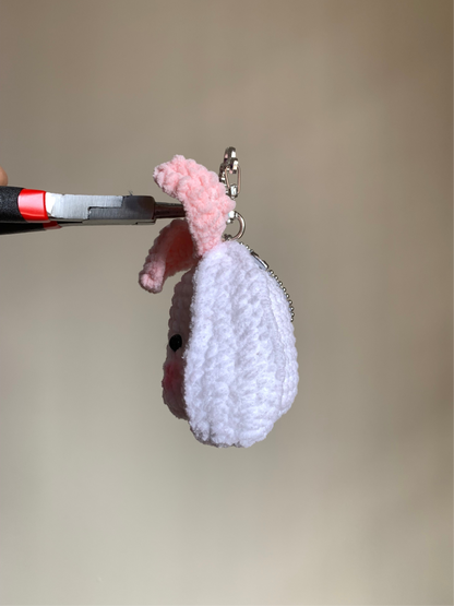 Bow-Tie Bunny Plushie Keychain