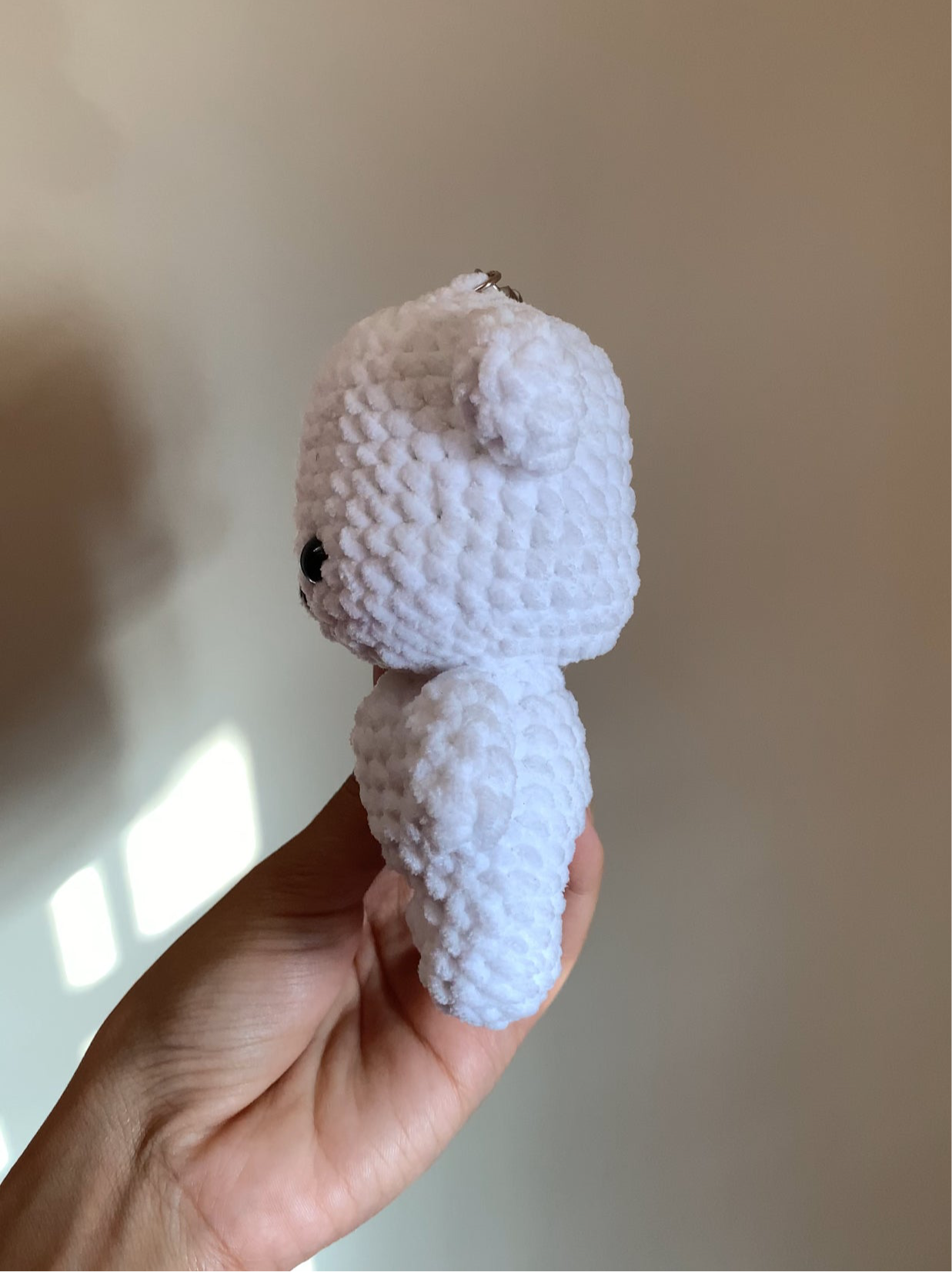 Milk Bear With Heart Baloon Plushie Keychain