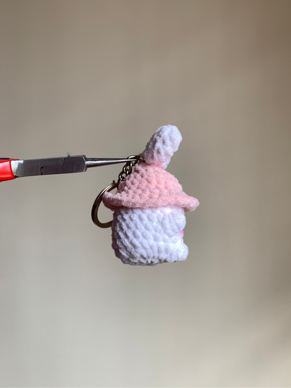 Little Bunny Mushroom Plushie Keychain